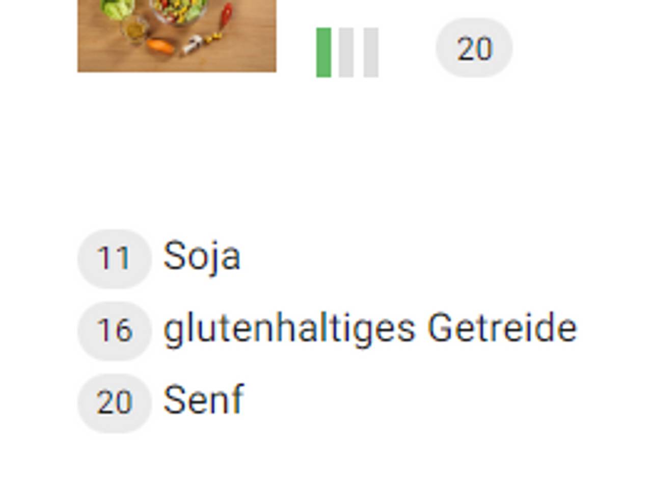 Allergene Beispiele