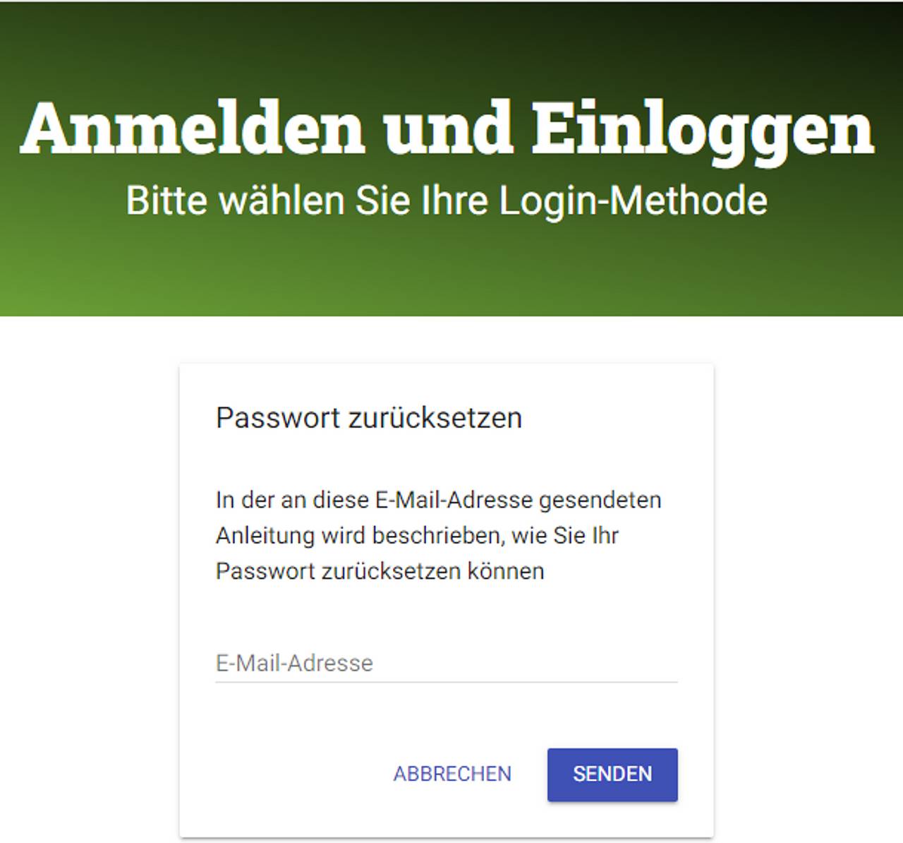 Fenster Passwort zurücksetzen